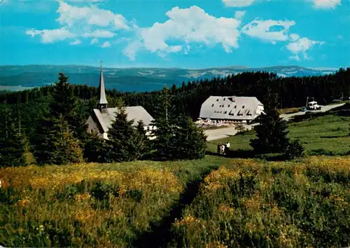 AK / Ansichtskarte  Kandel_Breisgau Pius Kapelle und Berggasthaus Kandelhof