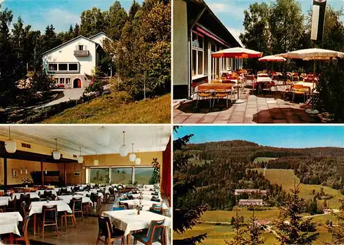 AK / Ansichtskarte  Hinterzarten Feuerwehrheim St Florian Gastraum Terrasse Panorama