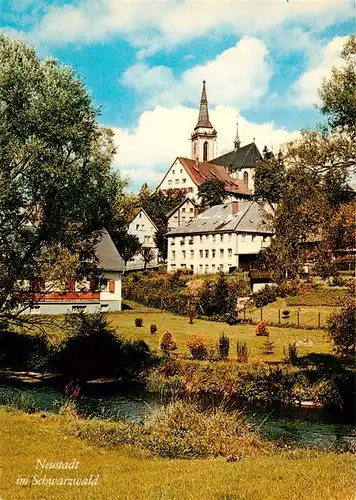 AK / Ansichtskarte  Neustadt__Schwarzwald_Titisee-Neustadt Teilansicht mit Kirche