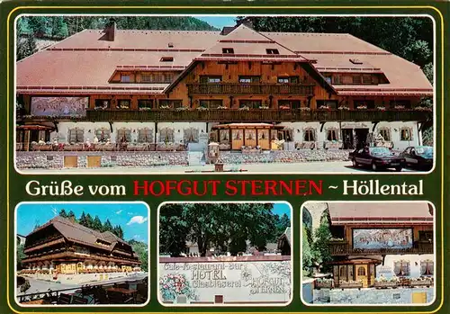 AK / Ansichtskarte  Hoellental_Schwarzwald Hotel Hofgut Sternen Teilansichten