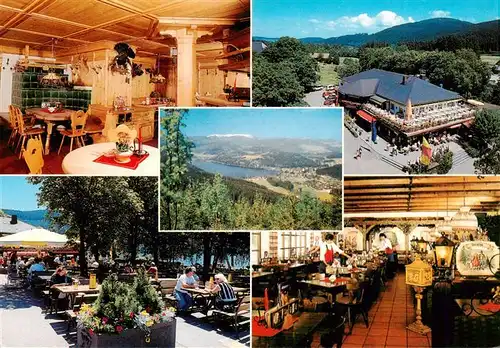 AK / Ansichtskarte  Titisee-Neustadt Restaurant Bergsee Gastraeume Terrasse Panorama