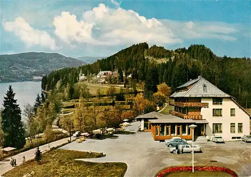 AK / Ansichtskarte 73929469 Titisee-Neustadt Hotel Cafe Brugger am See