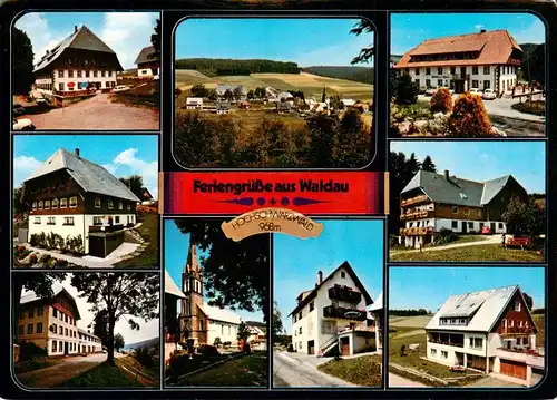 AK / Ansichtskarte  Waldau_Schwarzwald_Titisee-Neustadt Gasthaeuser Panorama Kirche