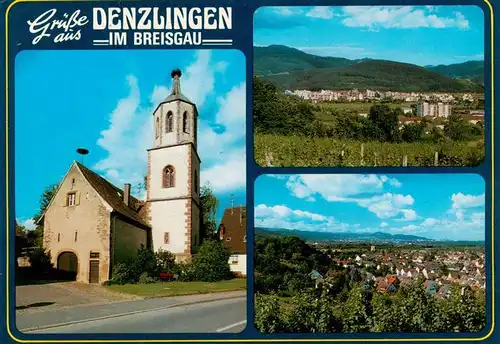 AK / Ansichtskarte  Denzlingen Kirche Panorama