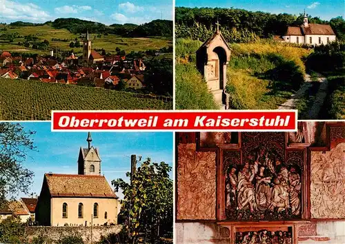 AK / Ansichtskarte 73929525 Oberrotweil Panorama Kirche Kloster Gemaelde