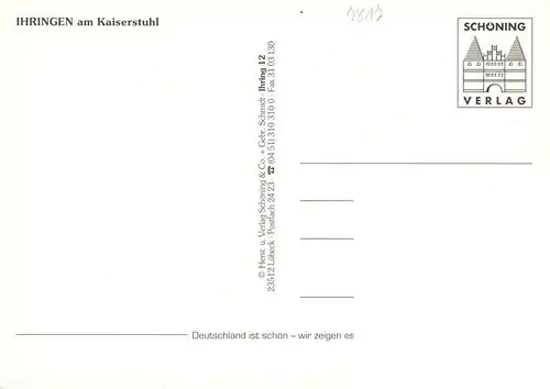 AK / Ansichtskarte 73929535 Ihringen_Kaiserstuhl Fliegeraufnahme