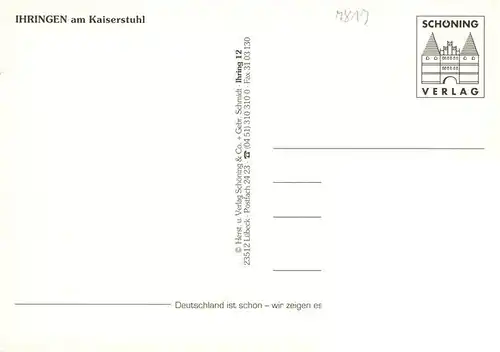 AK / Ansichtskarte  Ihringen_Kaiserstuhl Fliegeraufnahme