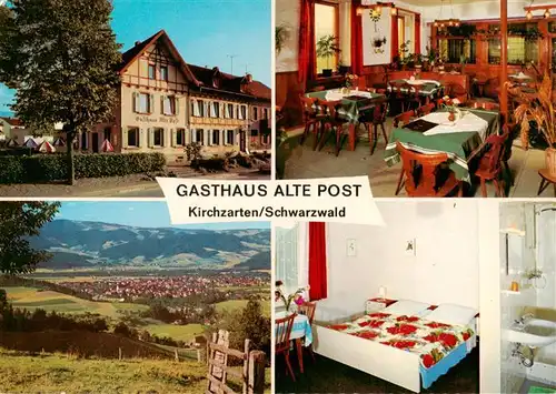 AK / Ansichtskarte 73929567 Kirchzarten Gasthaus Alte Post Gaststube Zimmer Panorama