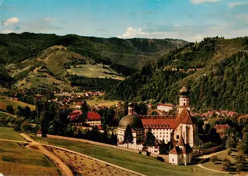 AK / Ansichtskarte 73929569 Muenstertal__Schwarzwald Kloster St Trudpert Panorama