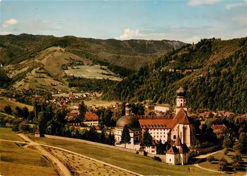 AK / Ansichtskarte 73929570 Muenstertal__Schwarzwald Kloster St Trudpert Panorama