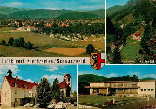 AK / Ansichtskarte 73929588 Kirchzarten Panorama Hoellental Kirche Schule