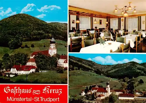 AK / Ansichtskarte  Muenstertal__Schwarzwald Gasthaus zum Kreuz Gaststube St Trudpert