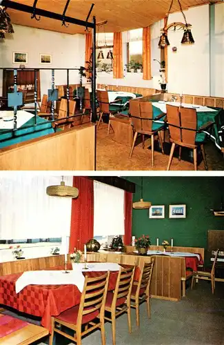 AK / Ansichtskarte 73929629 Wangerooge_Wangeroog_Nordseebad Steuerbordwache im See Hotel Gruener Salon im Restaurant Regina