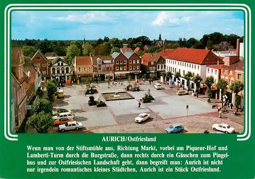 AK / Ansichtskarte  Aurich_Ostfriesland Marktplatz