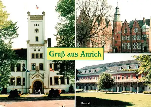 AK / Ansichtskarte 73929640 Aurich_Ostfriesland Schloss Marstall