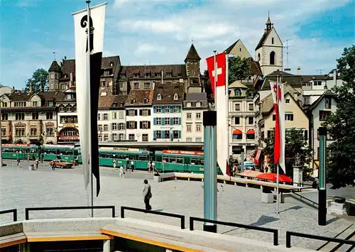AK / Ansichtskarte  Basel_BS Bâle Barfuesserplatz