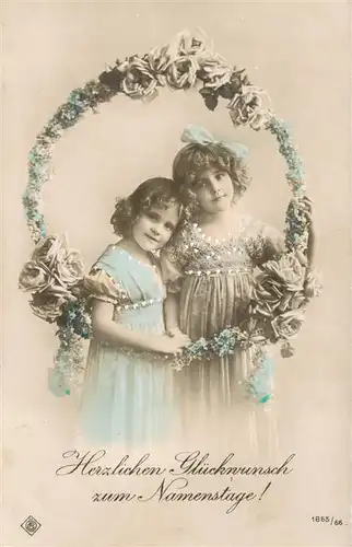 AK / Ansichtskarte  Foto_CP_Nr. Nr. 1865/66 Namentage Kinder 