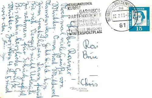 AK / Ansichtskarte  Olympia Skistadion Sprungturm Garmiisch-Partenkirchen H. Hueber 869 
