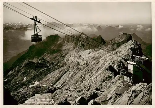 AK / Ansichtskarte  Seilbahn_Cable-Car_Telepherique Saentis Schwebebahn Glarneralpen