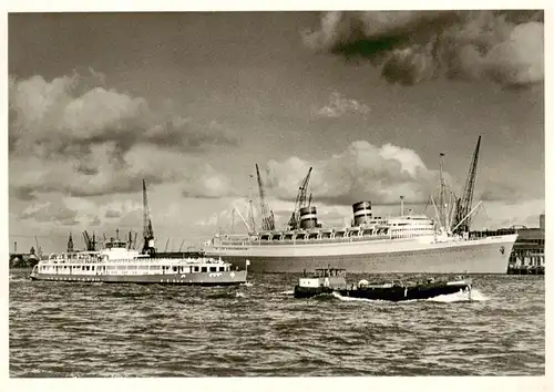 AK / Ansichtskarte  Dampfer_Oceanliner Basilea Nieuw Amsterdam Rotterdam