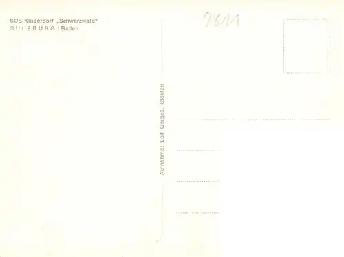 AK / Ansichtskarte  Sulzburg_Freiburg SOS Kinderdorf Schwarzwald