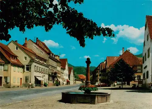 AK / Ansichtskarte 73929829 Sulzburg_Freiburg Ortspartie mit Brunnen