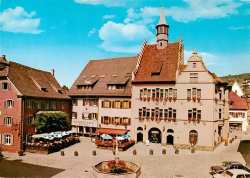 AK / Ansichtskarte 73929837 Staufen__Breisgau Rathaus Marktplatz