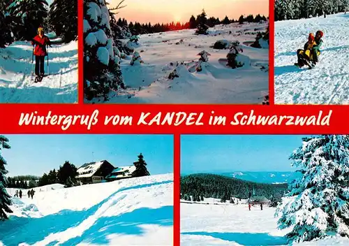 AK / Ansichtskarte  Kandel_Breisgau Winteridylle Berghotel Kandel