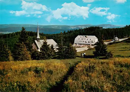 AK / Ansichtskarte 73929873 Kandel_Breisgau Pius Kapelle und Berggasthaus Kandelhof