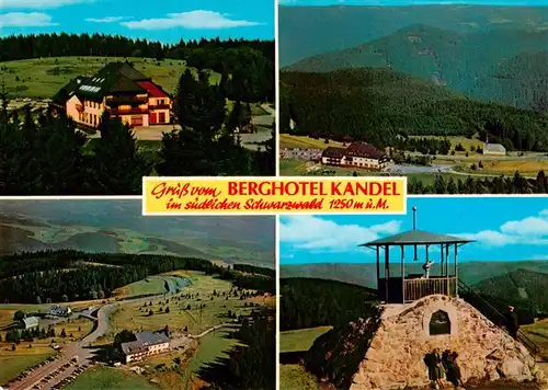 AK / Ansichtskarte  Kandel_Breisgau Berghotel Kandel Fliegeraufnahme Kandelpyramide