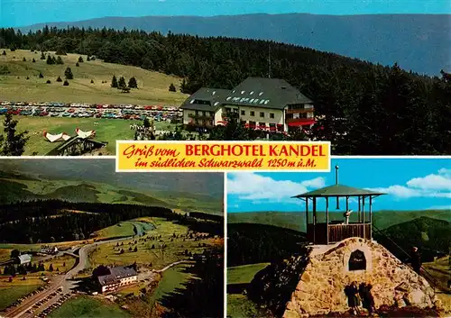 AK / Ansichtskarte 73929881 Kandel_Breisgau Berghotel Kandel Fliegeraufnahme Pyramide