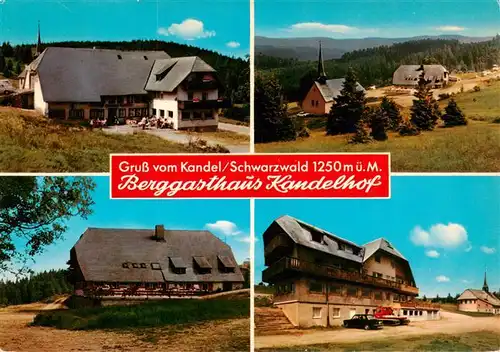 AK / Ansichtskarte 73929892 Kandel_Breisgau Berggasthaus Kandelhof mit St Pius Kapelle