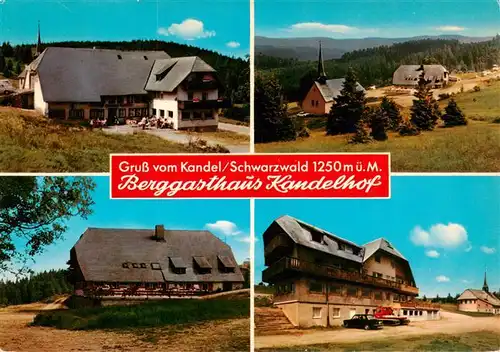 AK / Ansichtskarte  Kandel_Breisgau Berggasthaus Kandelhof mit St Pius Kapelle