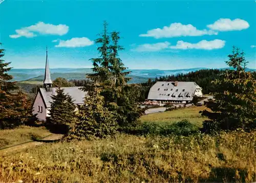 AK / Ansichtskarte  Kandel_Breisgau Pius Kapelle und Berggasthaus Kandelhof