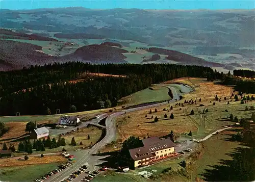 AK / Ansichtskarte  Kandel_Breisgau Fliegeraufnahme mit Berghotel Berggasthaus Kandelhof und Pius Bergkapelle