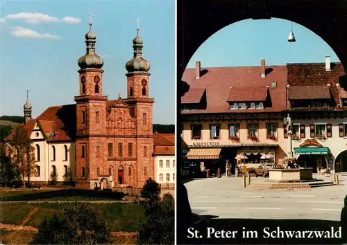 AK / Ansichtskarte  St_Peter_Schwarzwald Ehem Klosterkirche Bertoldsplatz