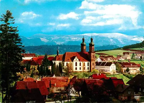 AK / Ansichtskarte  St_Peter_Schwarzwald Seminar und Pfarrkirche