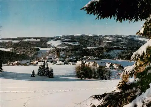 AK / Ansichtskarte  St_Maergen Panorama Kirche Hotel Hirschen