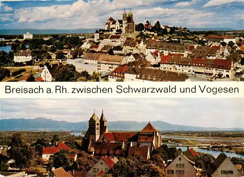 AK / Ansichtskarte 73929955 Breisach_Rhein Panorama mit Stephansmuenster