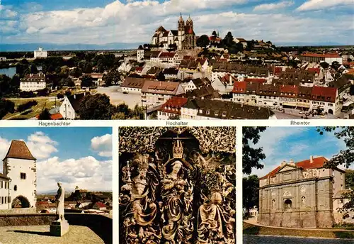 AK / Ansichtskarte 73929978 Breisach_Rhein Panorama Stephansmuenster Hochaltar Hagenbachtor Rheintor