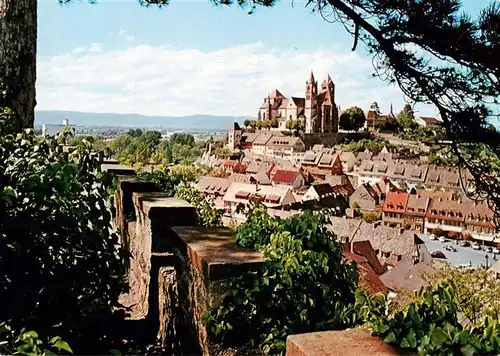 AK / Ansichtskarte 73929989 Breisach_Rhein Panorama mit Stephansmuenster