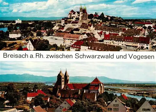 AK / Ansichtskarte 73929993 Breisach_Rhein Panorama mit Stephansmuenster