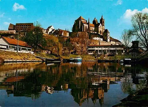 AK / Ansichtskarte  Breisach_Rhein Rheinpartie mit Stephansmuenster