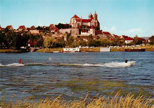 AK / Ansichtskarte 73930006 Breisach_Rhein Panorama Blick ueber den Rhein