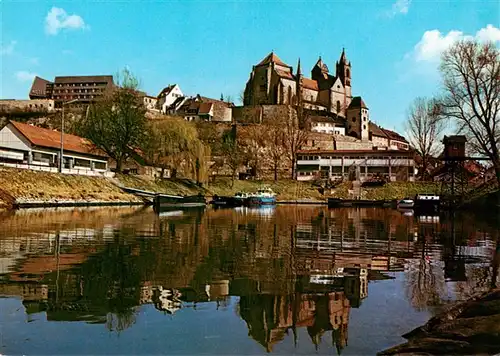 AK / Ansichtskarte 73930008 Breisach_Rhein Uferpartie am Wasser Hotel am Muenster