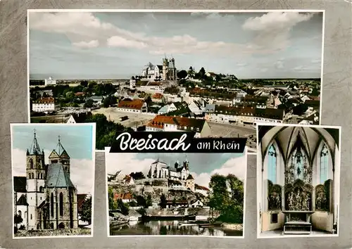 AK / Ansichtskarte  Breisach_Rhein Stadtpanorama Blick zum St. Stephansmuenster Hochaltar