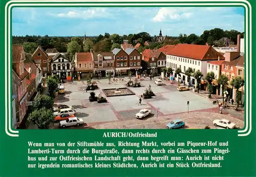 AK / Ansichtskarte 73930056 Aurich_Ostfriesland Marktplatz