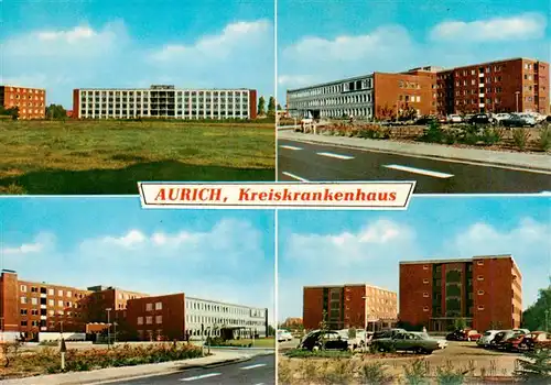 AK / Ansichtskarte 73930063 Aurich_Ostfriesland Kreiskrankenhaus Teilansichten