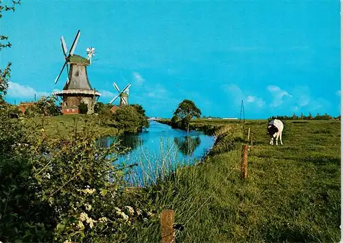 AK / Ansichtskarte  Greetsiel Zwillingsmuehlen