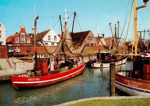 AK / Ansichtskarte  Greetsiel Hafenpartie